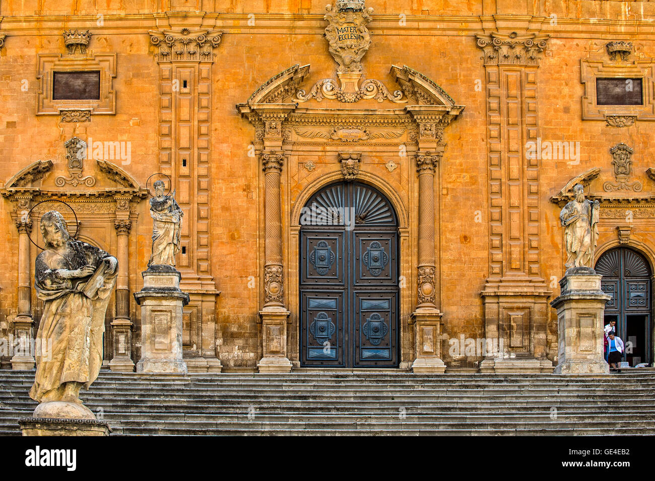 Italien-Sizilien-Modica-Kathedrale von S. Pietro Stockfoto