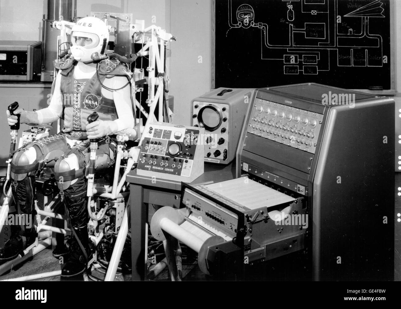 (30 November 1962) Ein pilot Zurückhaltung und Closed Loop atmen System.  Bild-Nr.: AC-30133 Stockfoto