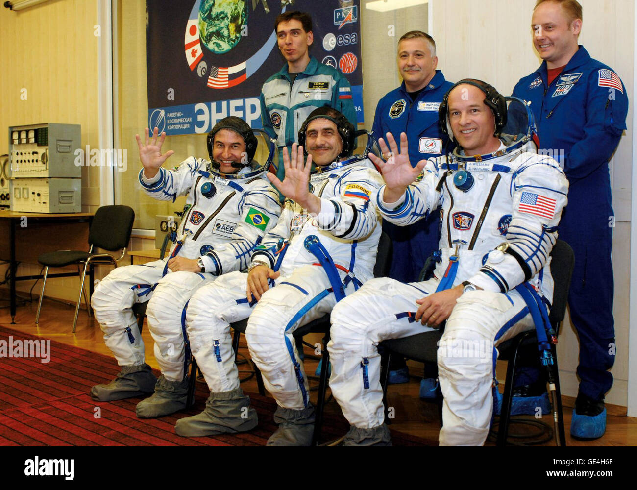 Prime und backup Besatzung für die ISS-Expedition 13 5135054976 o Stockfoto