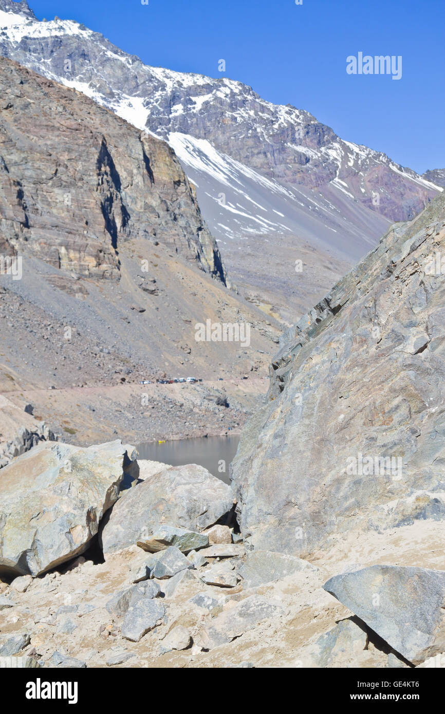 Embalse el Yeso Stockfoto