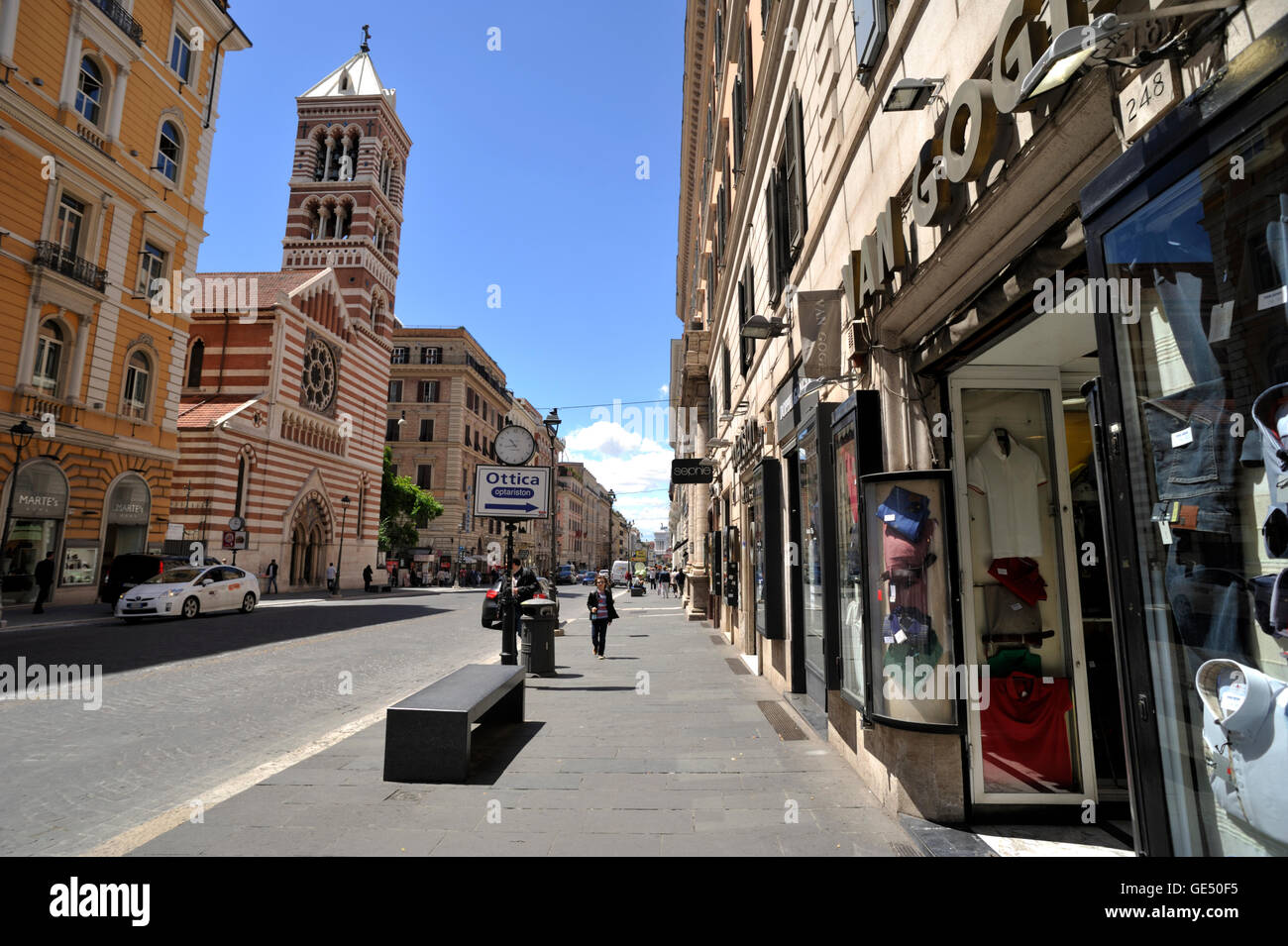 Via Nazionale, Rom, Italien Stockfoto