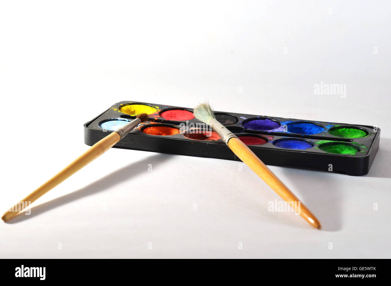 Wasser Farbe malen Stockfoto