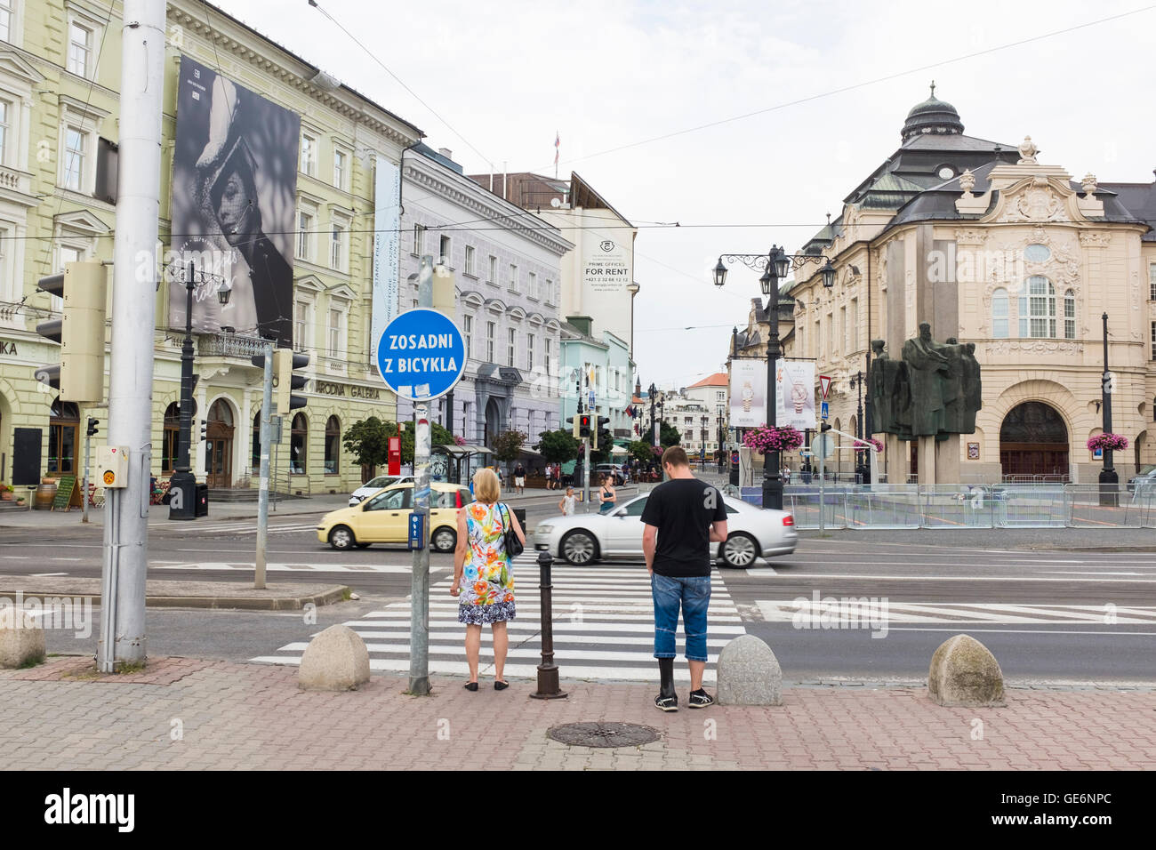 Sturovo Namestie (Quadrat), Bratislava. Stockfoto