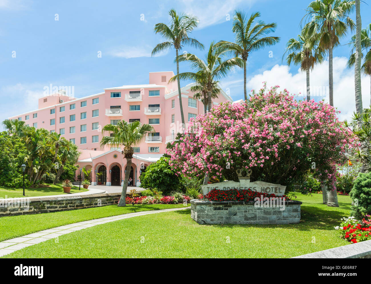 Das Hamilton Princess Hotel and Beach Club (1883), ein Fairmont Luxus-Resort-Hotel in Hamilton, Bermuda Stockfoto