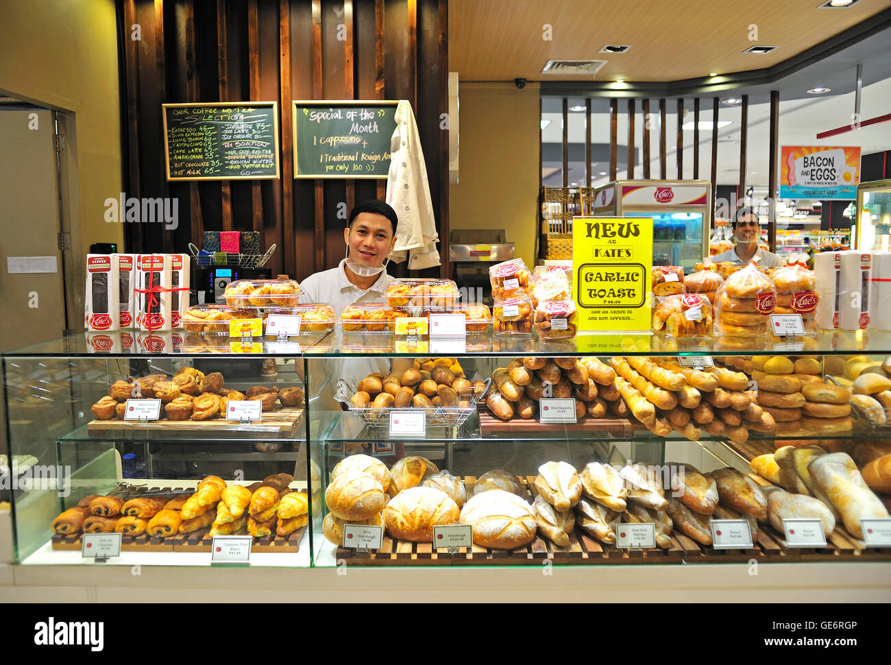 Bäckerei Cebu City Philippinen Stockfoto
