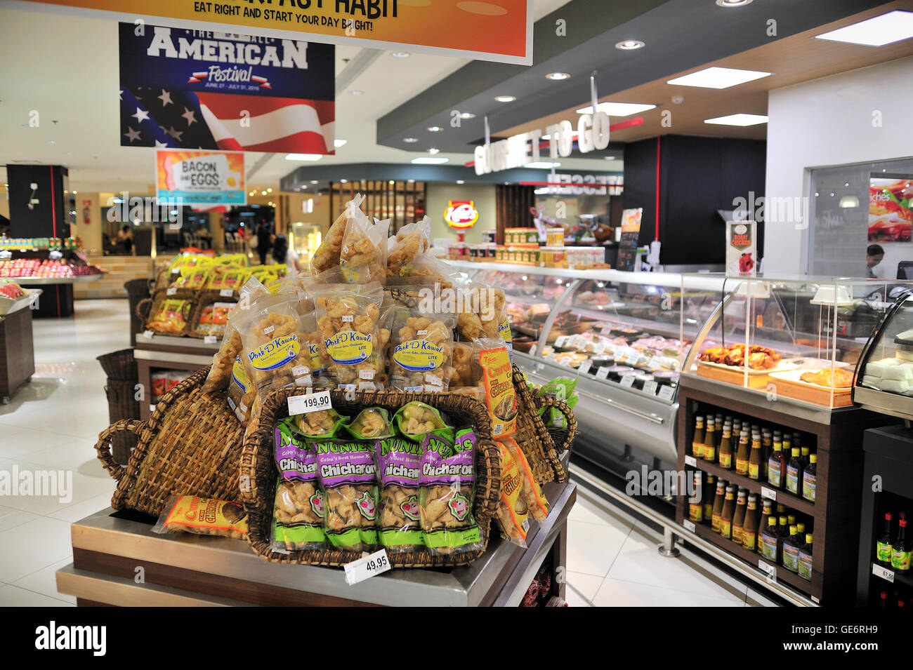Rustan den Supermarkt Ayala Center Cebu City Philippinen Stockfoto