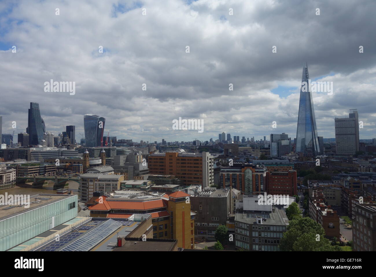 Blick vom Schalter House an der Tate Modern, Bankside, London, UK Stockfoto
