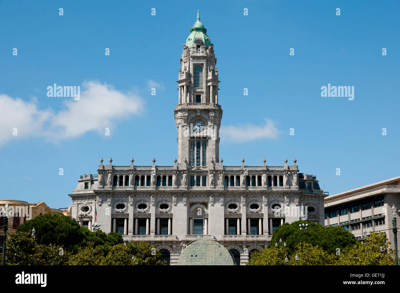 Rathaus - Porto - Portugal Stockfoto