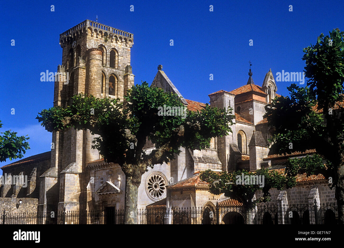 Kloster von Las Huelgas (1187). Gothic - Zisterzienser. Gegründet für Alfonso VIII. Burgos. Spanien. Camino de Santiago Stockfoto