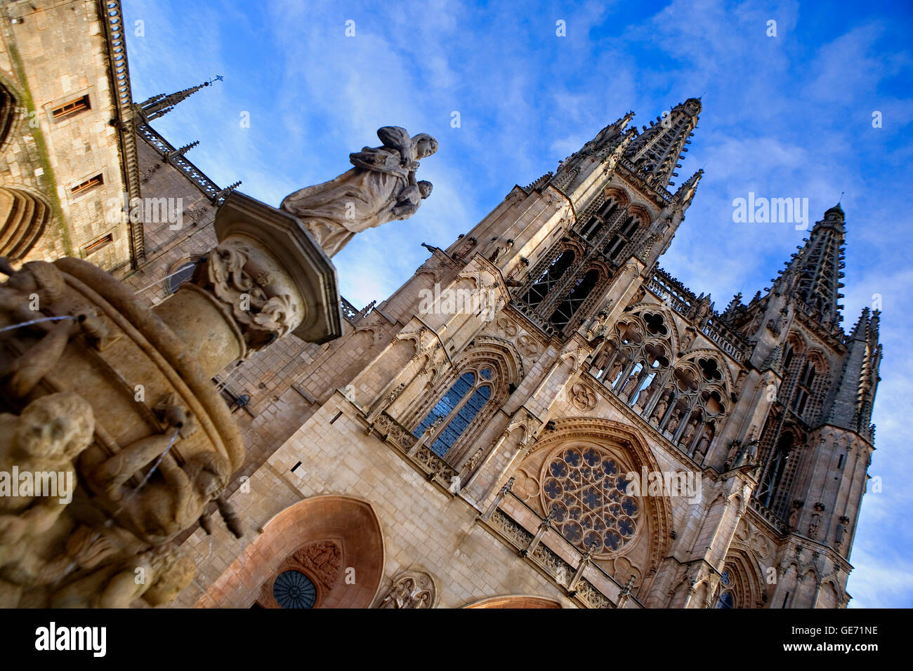 Kathedrale, Burgos. Kastilien-León, Spanien. Camino de Santiago Stockfoto