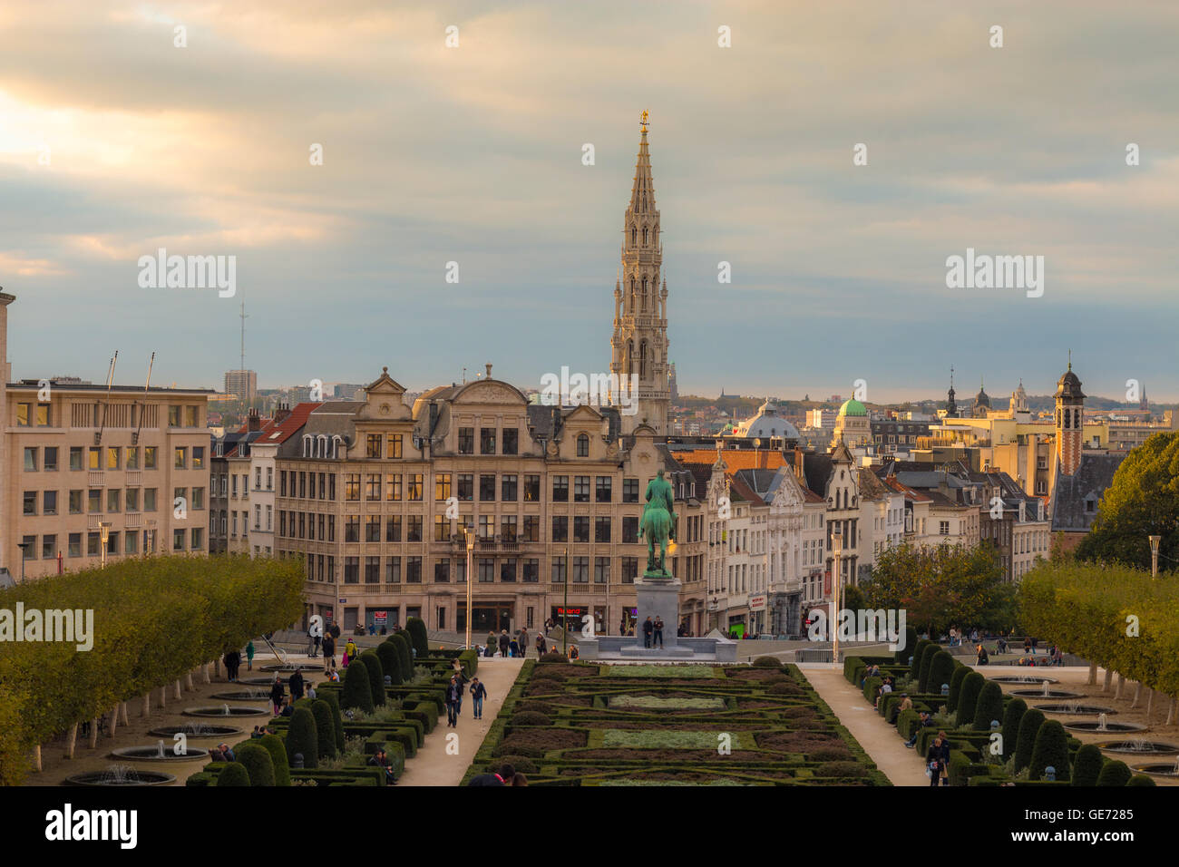 Ansicht der Stadt Brüssel in Belgien Stockfoto