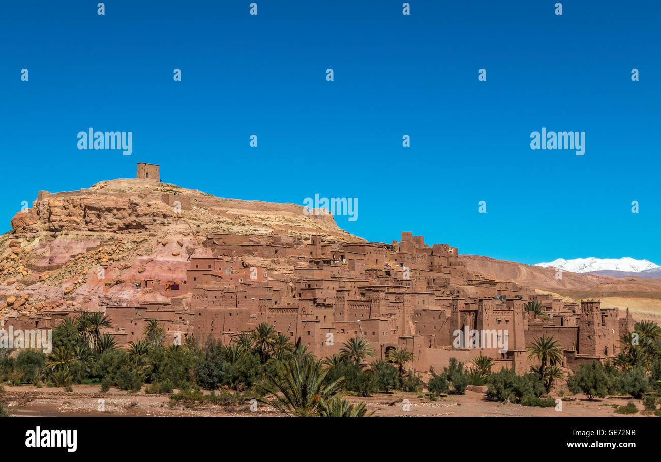 Ait Benhaddou Dorf in der Wüste Sahara Marokko Stockfoto