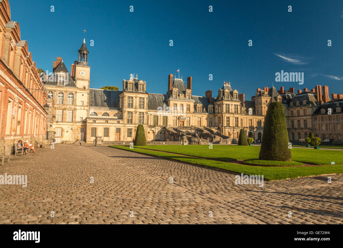 Chateau de fontainebleau palace Fotos und Bildmaterial in hoher