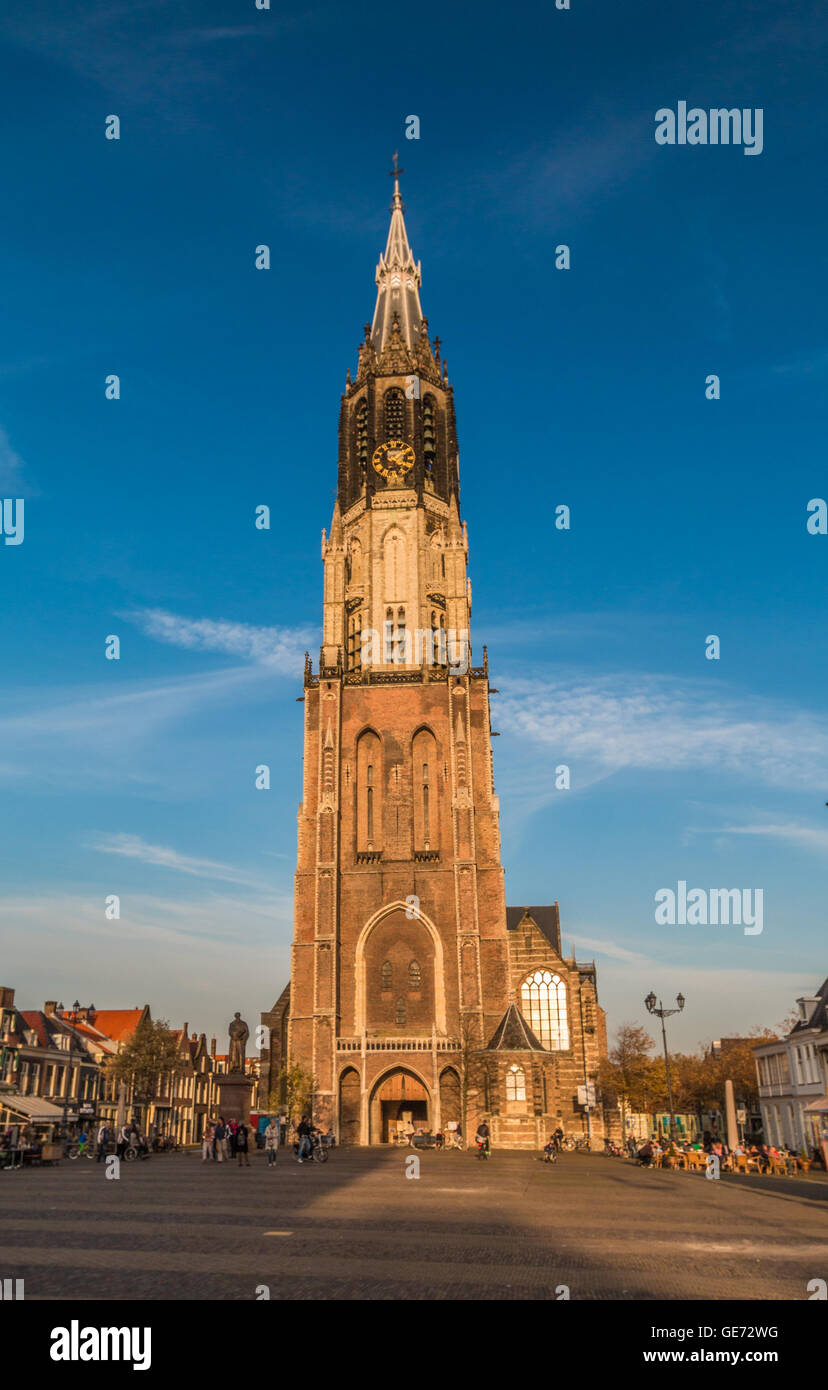 Delft-Turm in Holland Stockfoto