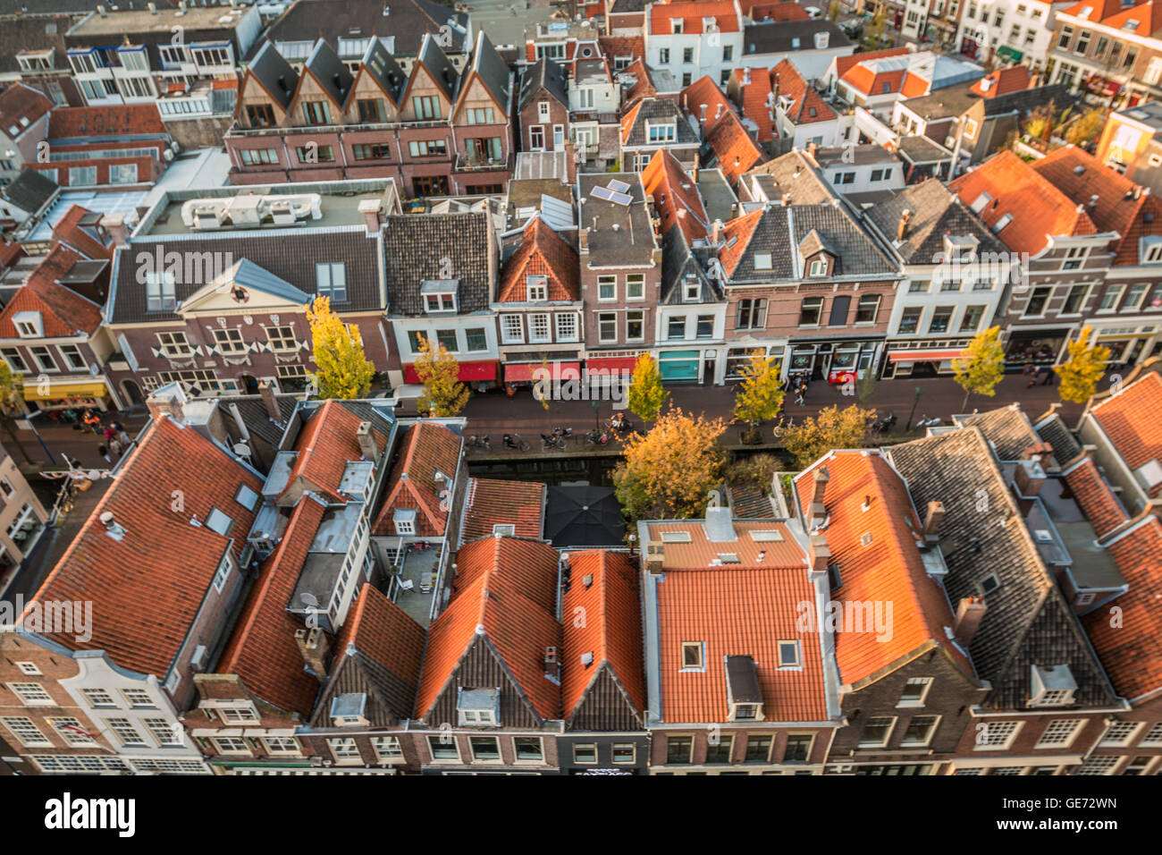 Ansicht der Stadt Delft in den Niederlanden Stockfoto