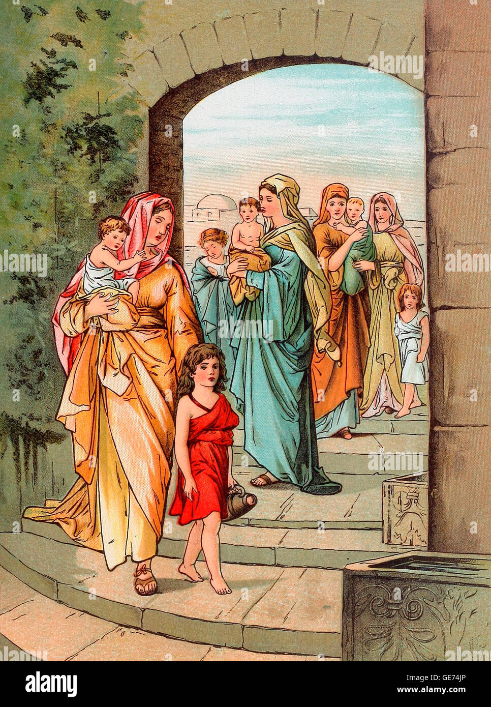 Die Mütter von Jerusalem in der Zeit von Jesus Stockfoto