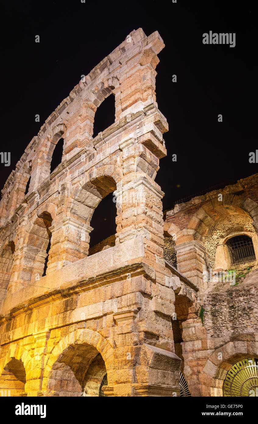 Die Arena von Verona, ein römisches Amphitheater in Italien Stockfoto