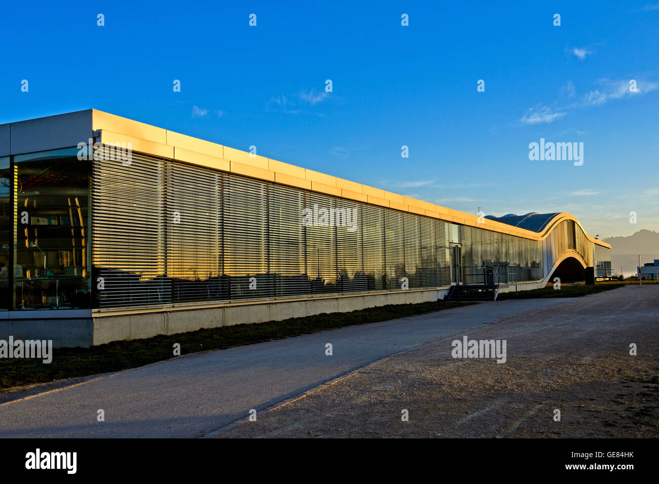 Das Rolex Learning Center, École Polytechnique Fédérale de Lausanne EPFL, Lausanne, Schweiz Stockfoto