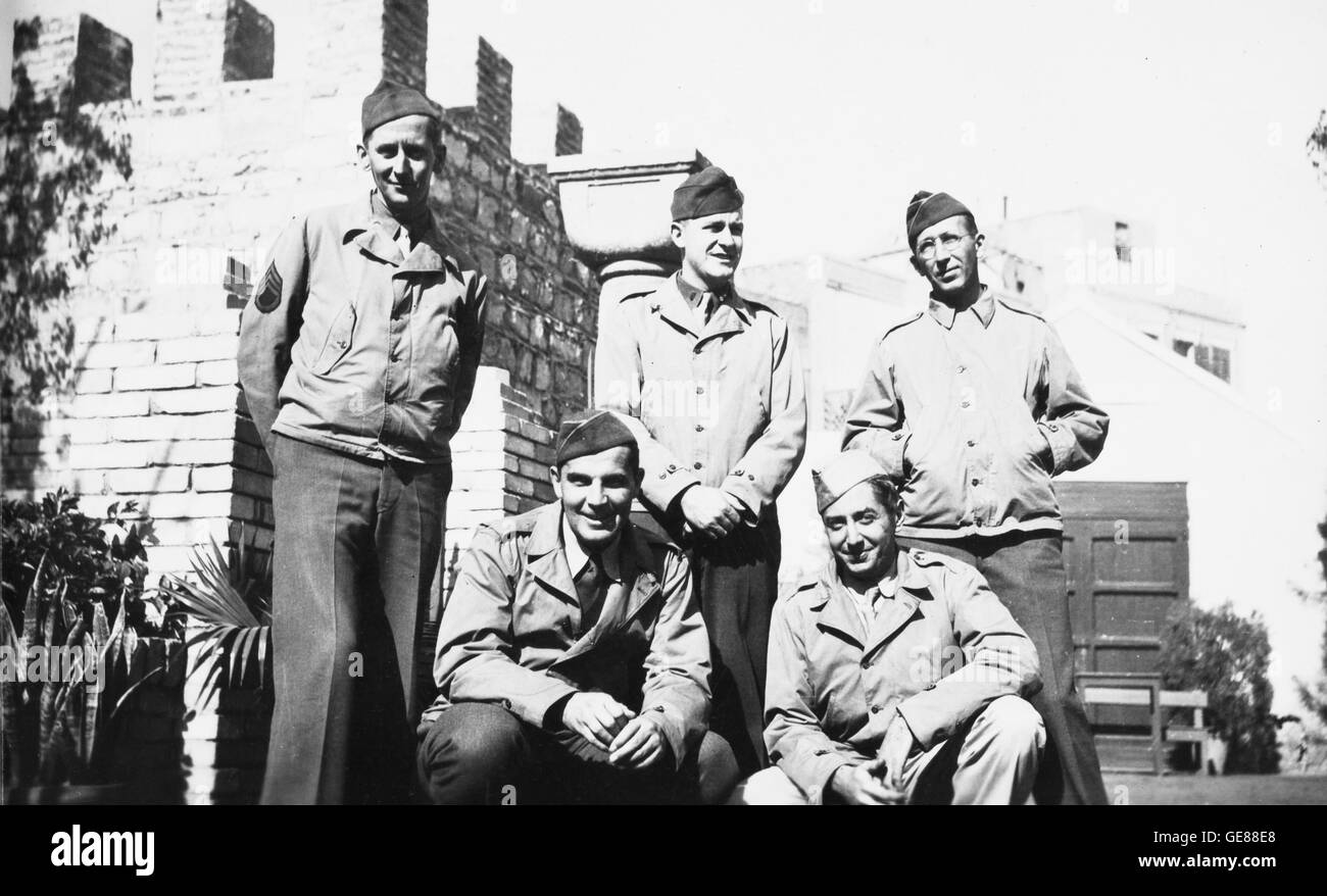 Vintage Foto, Camp Huckstep, Ägypten, Zweiter Weltkrieg, 1944 Stockfoto