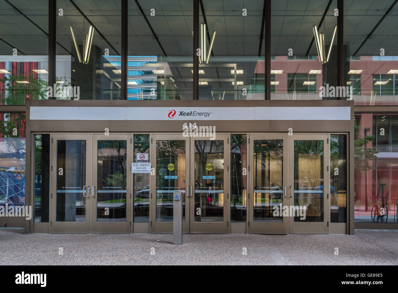 Xcel Energy Corporate Headquarters - Nicollet Mall - Minneapolis Stockfoto