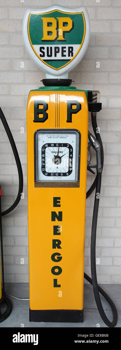 BP Super Energol, Avery Hardoll Benzinepomp pic1 Stockfoto