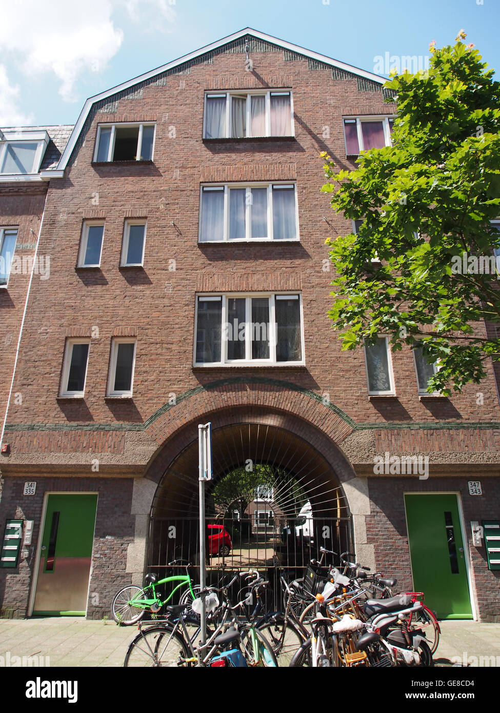 Houtrijkstraat 335-347 pic1 Stockfoto