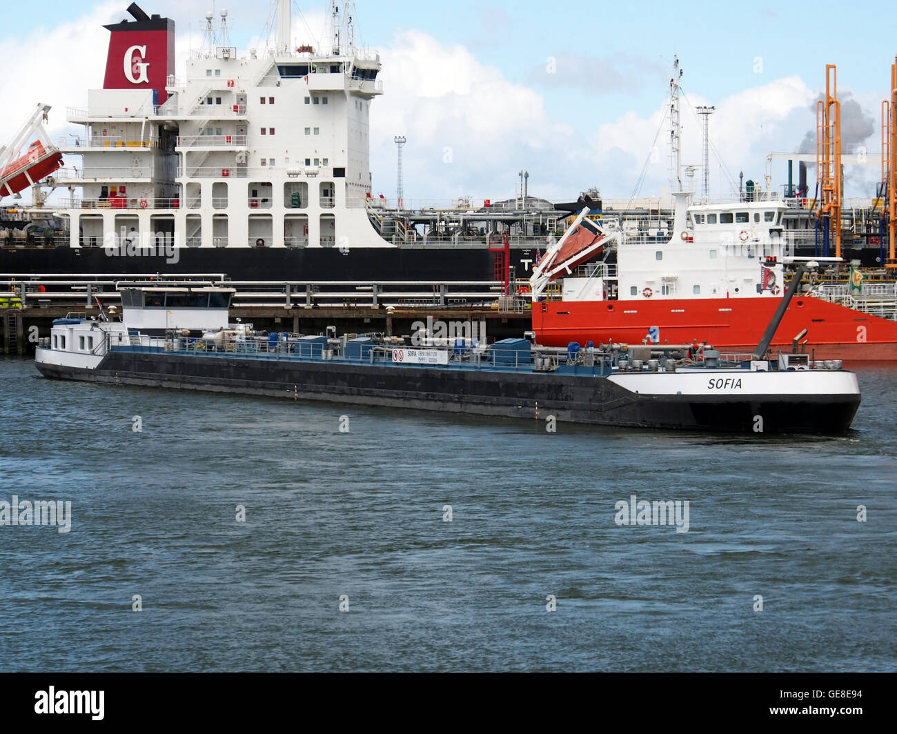 Sofia (Schiff, 2010) ENI 02333516 Hafen von Rotterdam Stockfoto
