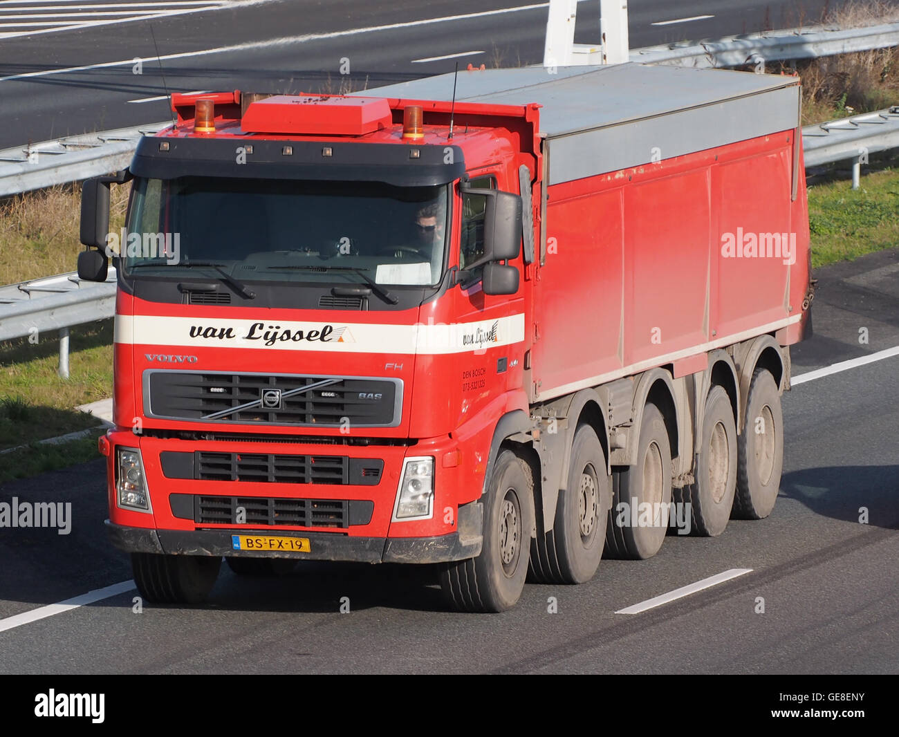 Volvo FH Kipper, Van Lijssel Stockfoto