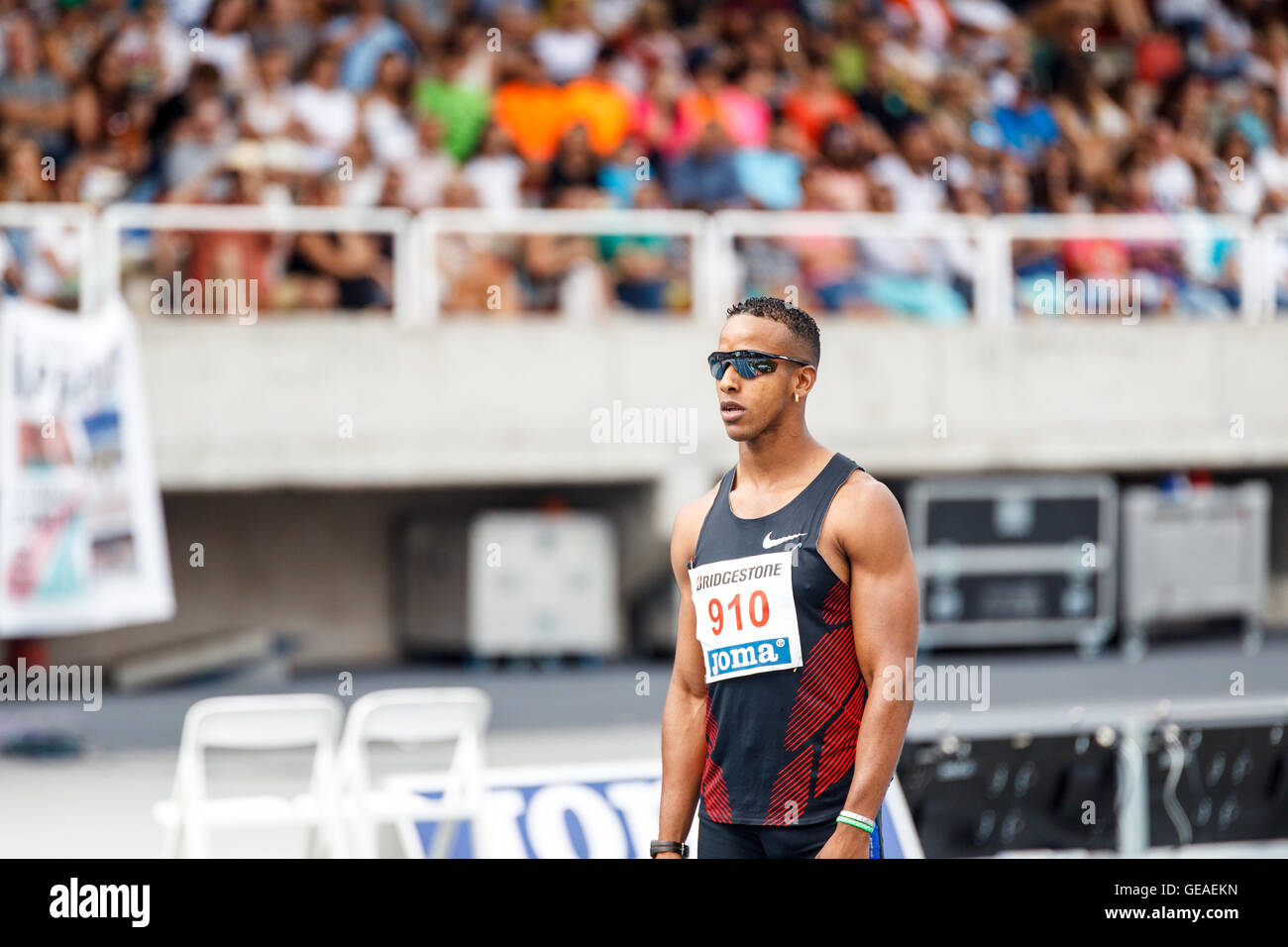 Las Mestas, Gijón, Asturien, Spanien. 23. Juli 2016. 96. spanischen Leichtathletik-Meisterschaft. Tag eins. Foto: Alvaro Campo. Bildnachweis: Alvaro Campo/Alamy Live-Nachrichten Stockfoto