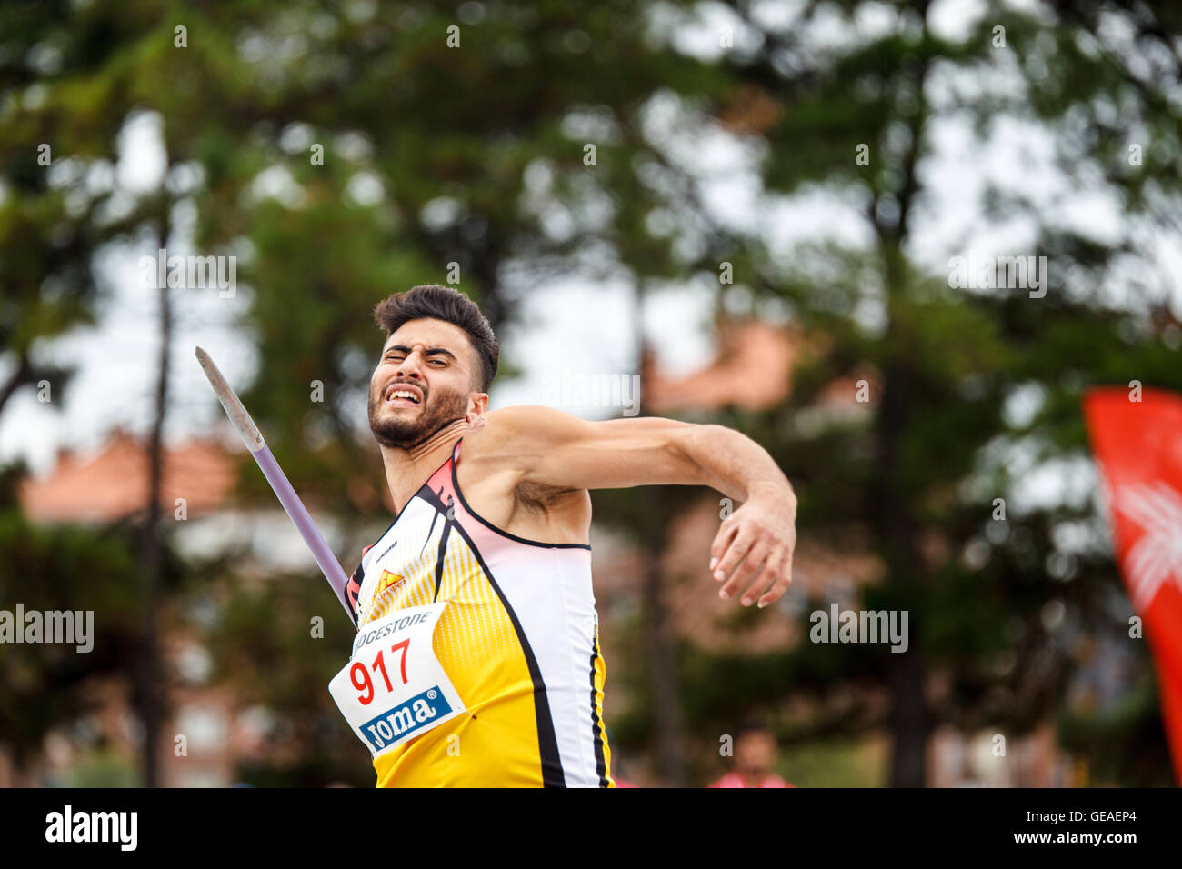 Las Mestas, Gijón, Asturien, Spanien. 23. Juli 2016. 96. spanischen Leichtathletik-Meisterschaft. Tag eins. Foto: Alvaro Campo. Bildnachweis: Alvaro Campo/Alamy Live-Nachrichten Stockfoto