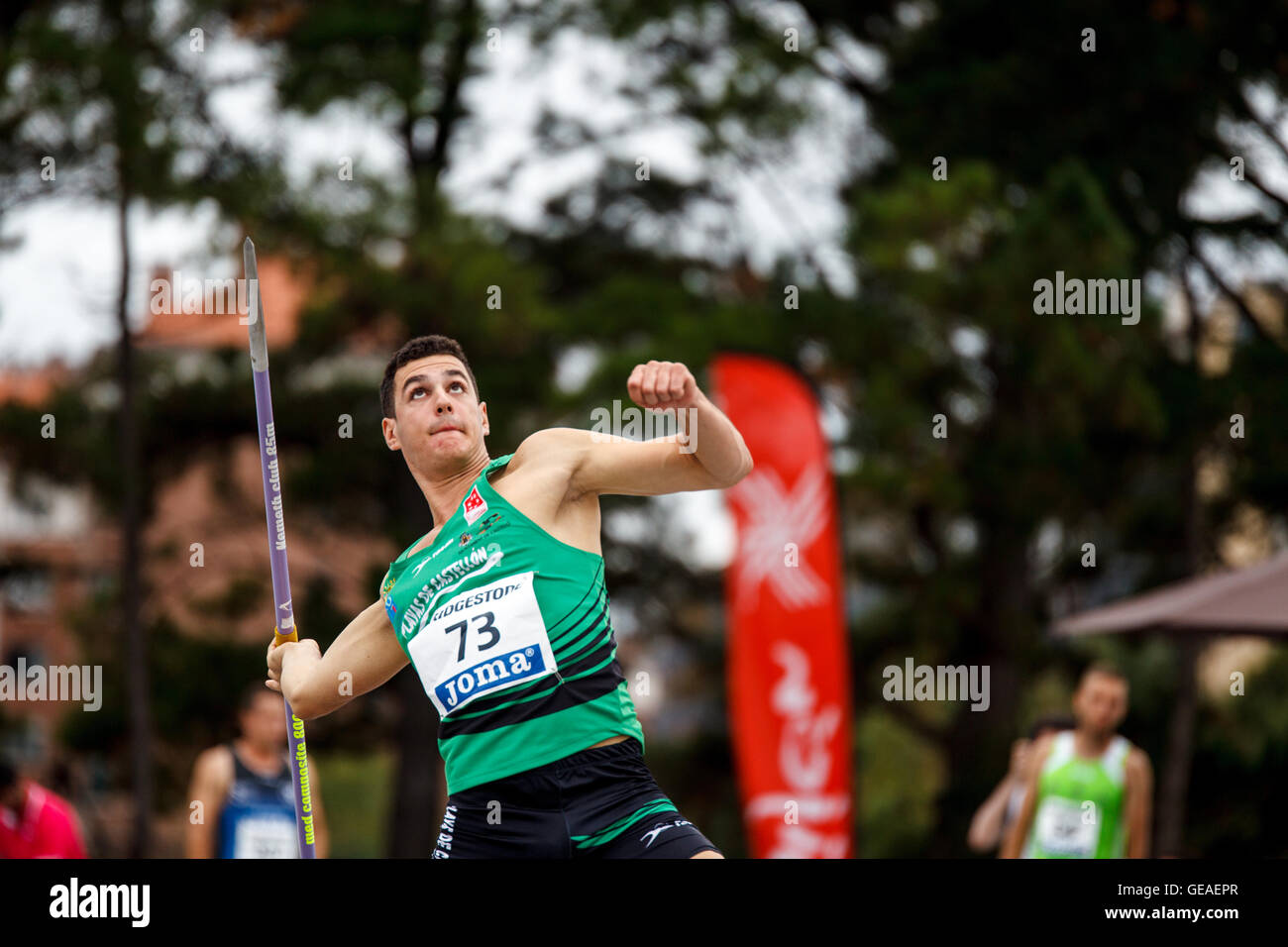 Las Mestas, Gijón, Asturien, Spanien. 23. Juli 2016. 96. spanischen Leichtathletik-Meisterschaft. Tag eins. Foto: Alvaro Campo. Bildnachweis: Alvaro Campo/Alamy Live-Nachrichten Stockfoto