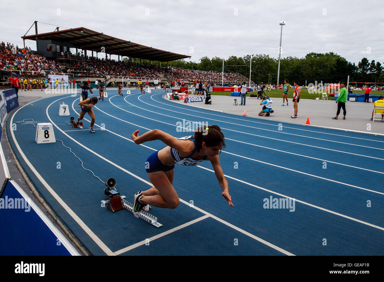 Las Mestas, Gijón, Asturien, Spanien. 23. Juli 2016. 96. spanischen Leichtathletik-Meisterschaft. Tag eins. Foto: Alvaro Campo. Bildnachweis: Alvaro Campo/Alamy Live-Nachrichten Stockfoto