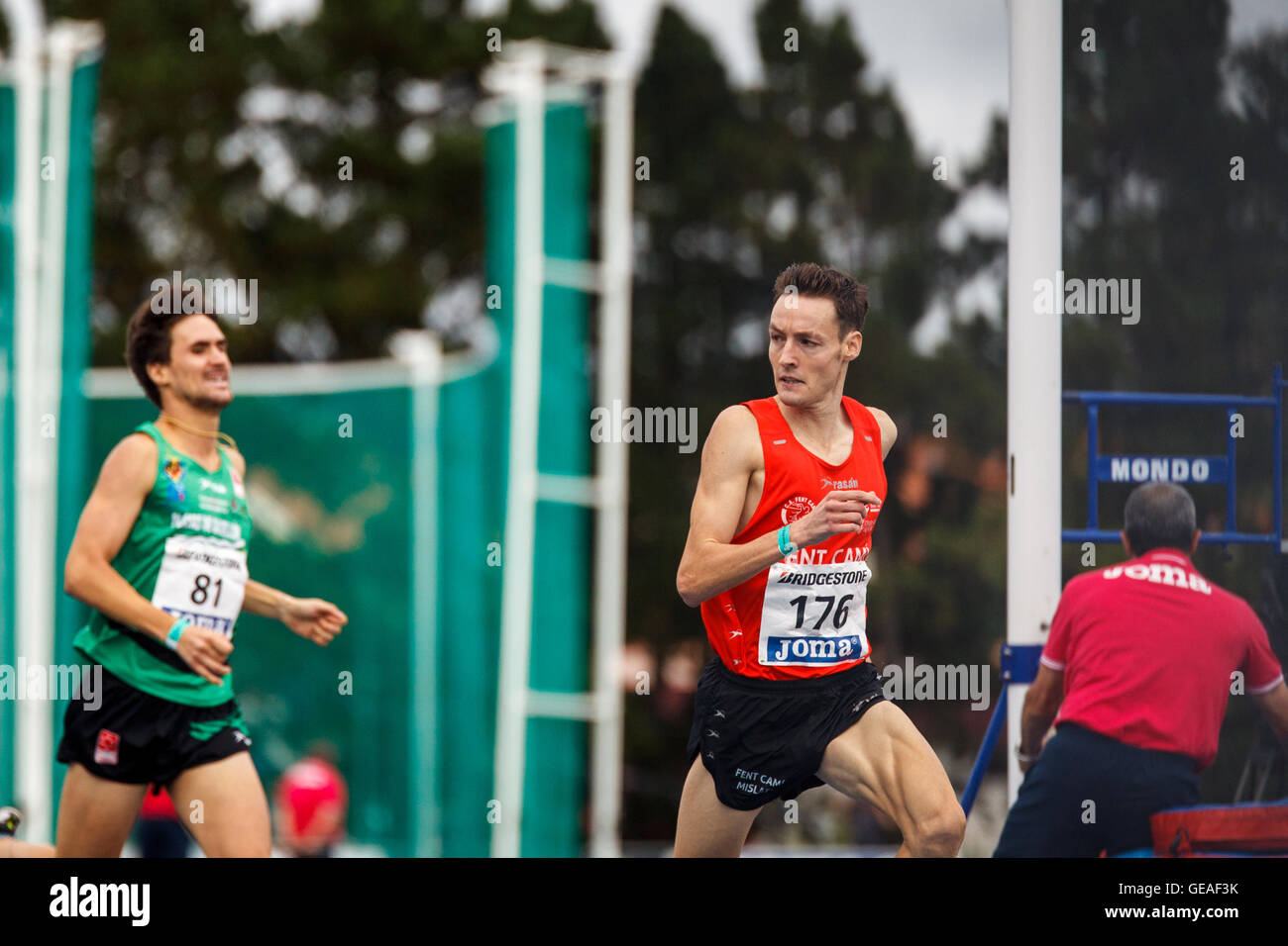 Las Mestas, Gijón, Asturien, Spanien. 23. Juli 2016. 96. spanischen Leichtathletik-Meisterschaft. Tag eins. Foto: Alvaro Campo. Bildnachweis: Alvaro Campo/Alamy Live-Nachrichten Stockfoto