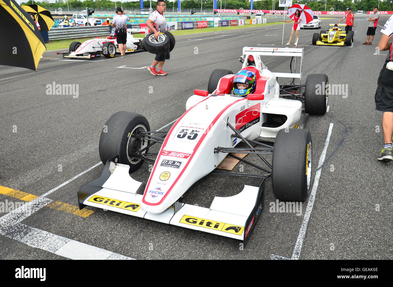 Buriram Thailand. 24. Juli 2016. Formel Masters China Series auf dem Display Buriram Super Rennen 2016 am 24. Juli 2016 an Chang International Racing Circuit, Buriram Thailand. © Chatchai Somwat/Alamy Live News Bildnachweis: Chatchai Somwat/Alamy Live-Nachrichten Stockfoto