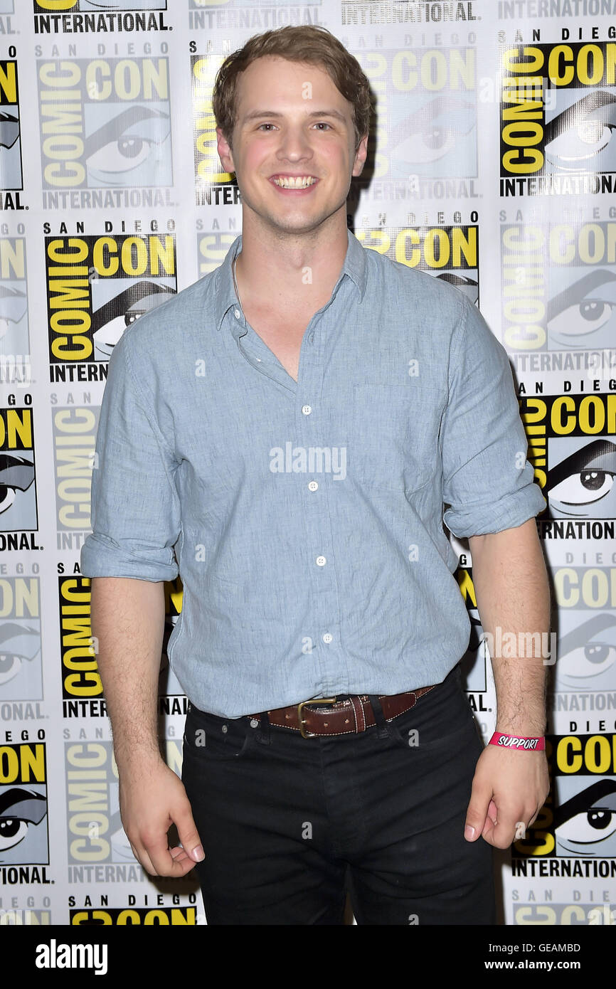 San Diego, USA. 23. Juli 2016. Freddie Stroma bei einem Fototermin für die TV-Serie "Time After Time" bei der San Diego Comic-Con International 2016 im Bayfront Hilton. San Diego, 23.07.2016 | Verwendung Weltweit/Picture Alliance © Dpa/Alamy Live-Nachrichten Stockfoto