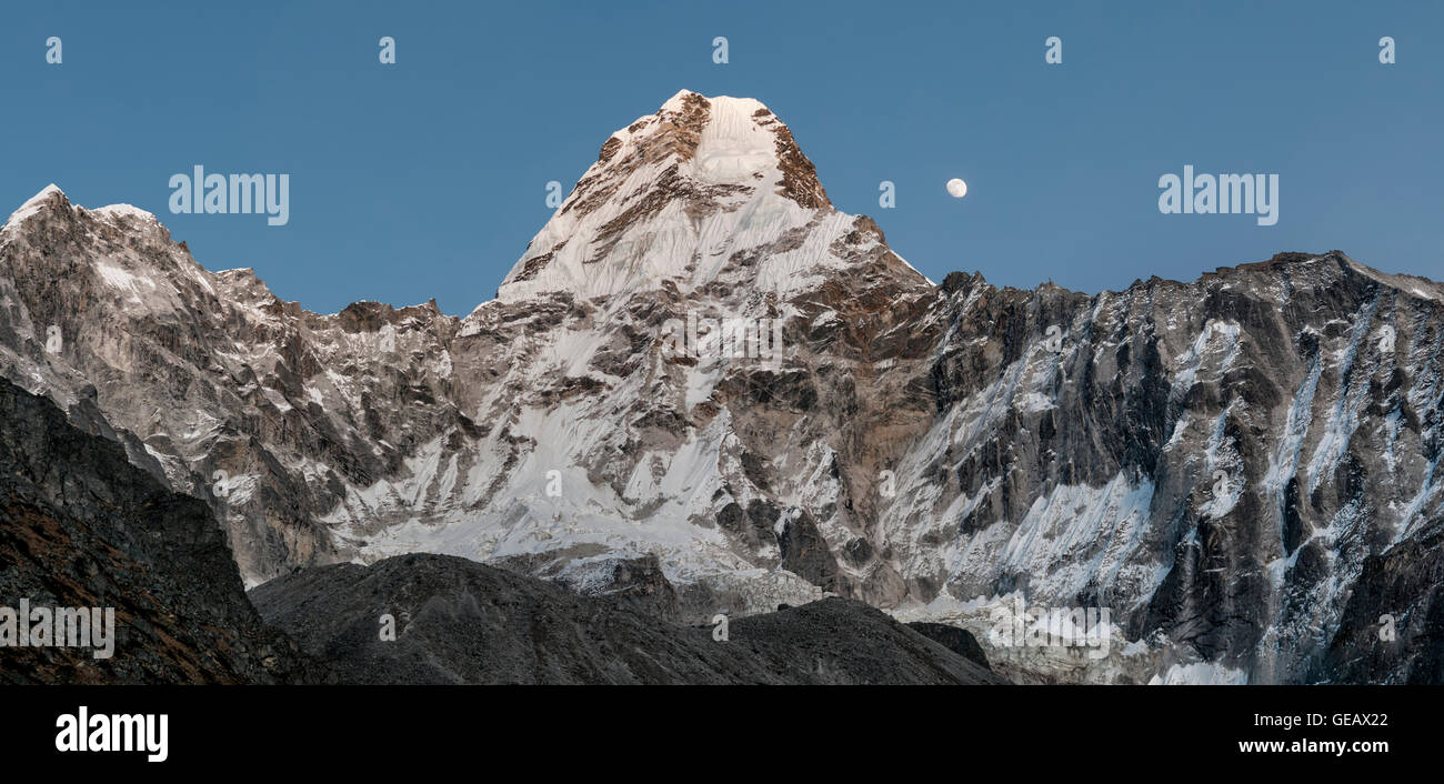 Nepal, Himalaya, Solo Khumbu, Ama Dablam South West Ridge Stockfoto