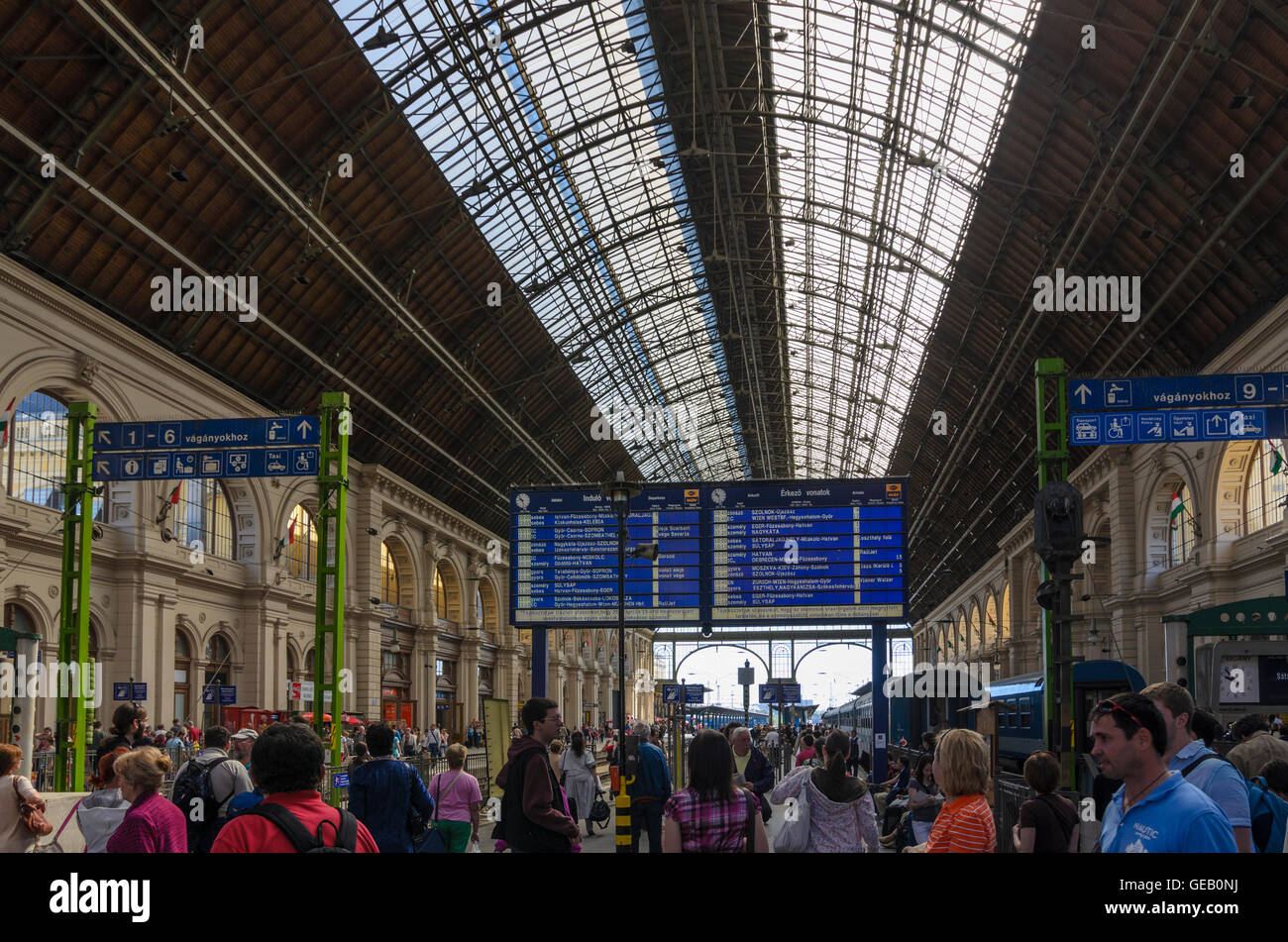 Budapest: Ostbahnhof (Keleti Palyaudvar), Ungarn, Budapest, Stockfoto