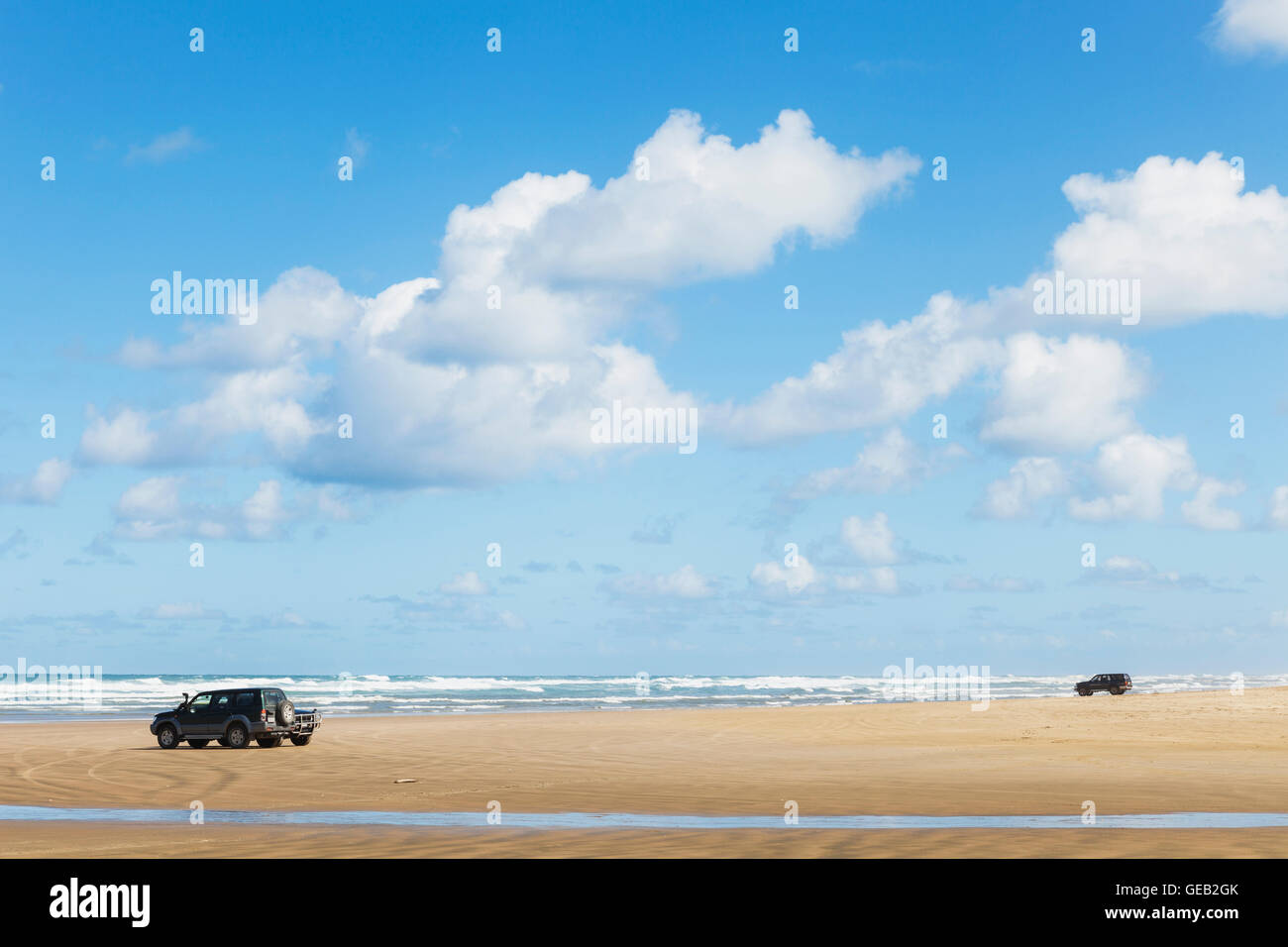 Neuseeland, Nordinsel, Northland, Ripiro Strand, Tasmansee, längste befahrbare Strand Stockfoto