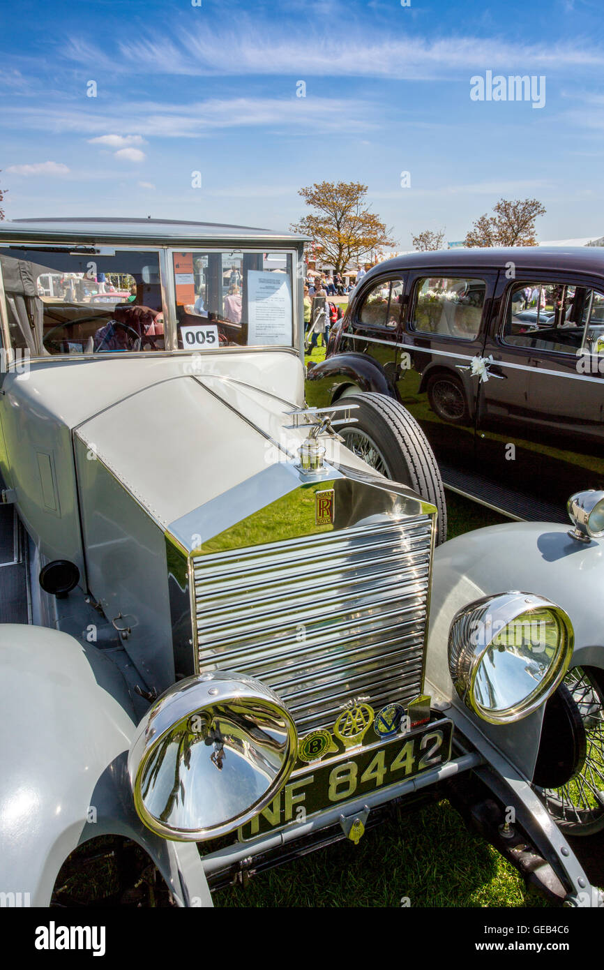 Ein Jahrgang 1927 Rolls-Royce-Limousine bei 2016 RHS Malvern Spring Show, Worcestershire, England, UK Stockfoto