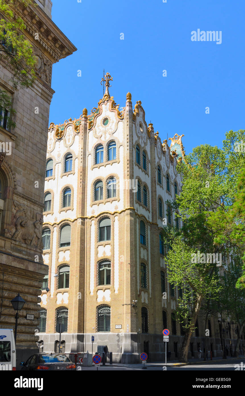 Budapest: Postsparkasse, Ungarn, Budapest, Stockfoto