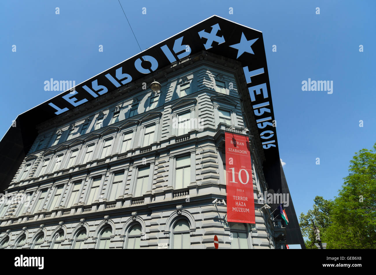 Budapest: Haus des Terrors (Terror Haza), Ungarn, Budapest, Stockfoto