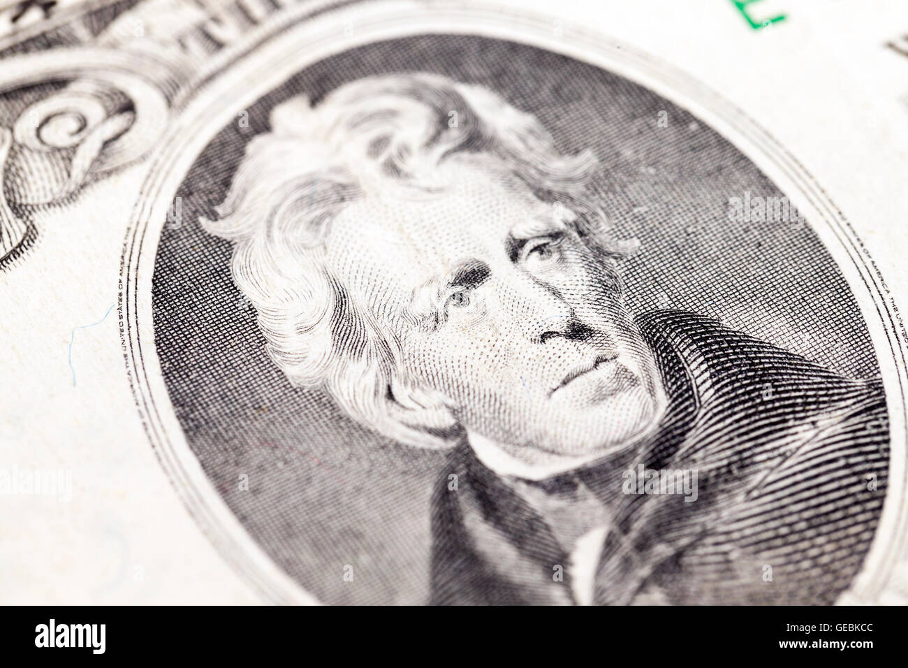 US-Dollar, close-up Stockfoto