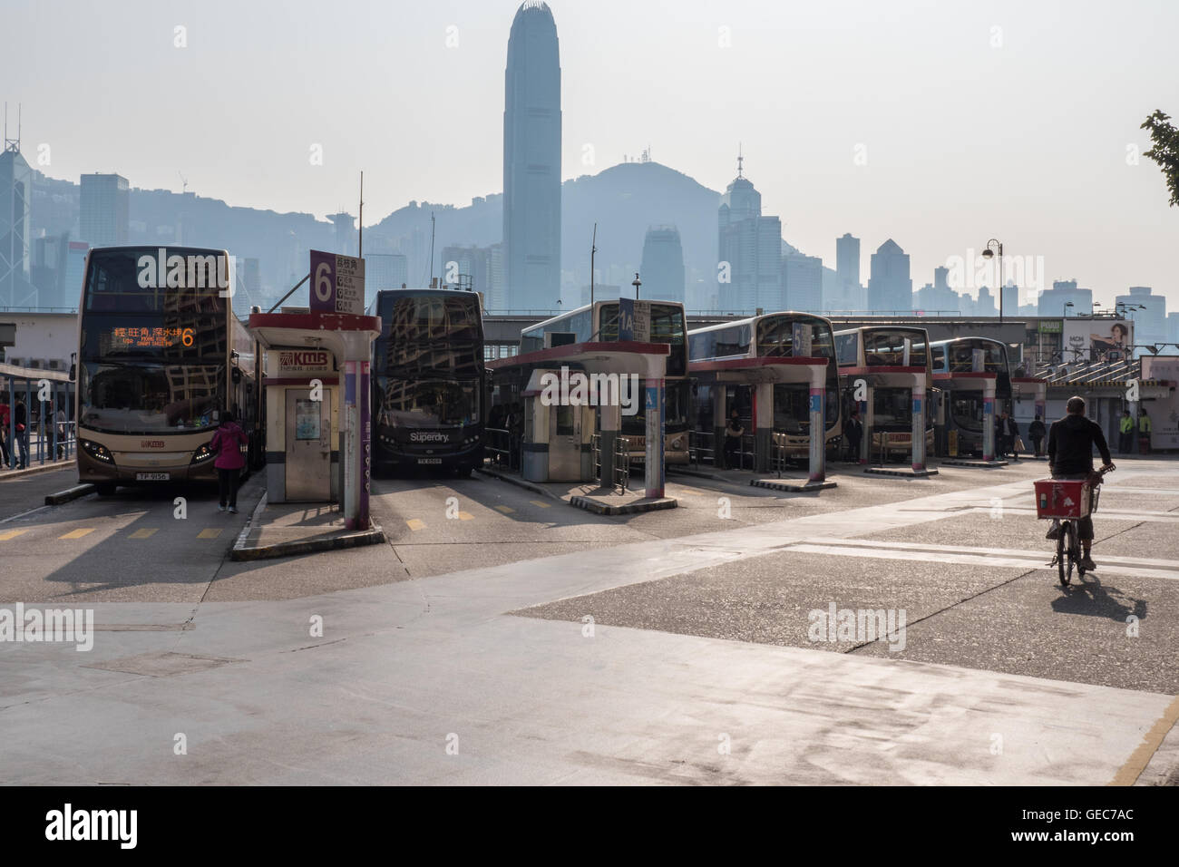 Bus Station, Kowloon, Hong Kong, China Stockfoto