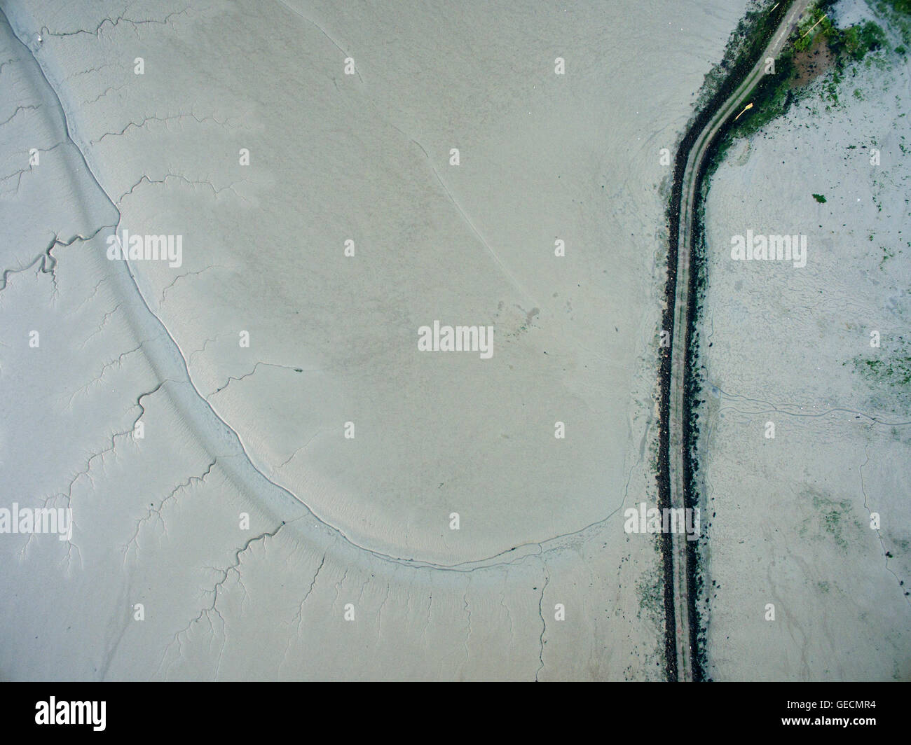 Northey island Causeway. Stockfoto