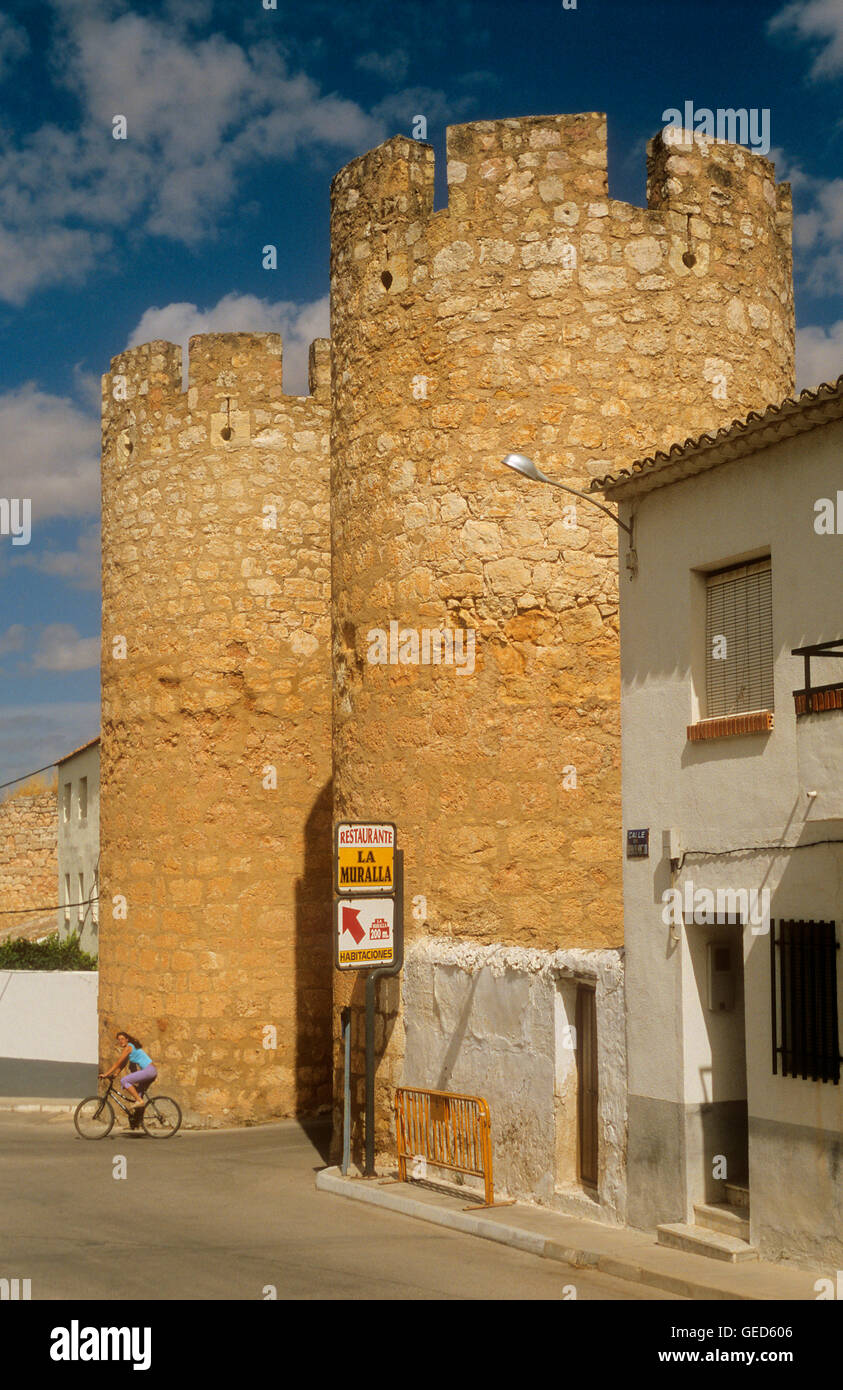 Chinchilla Stadttor, Belmonte, Cuenca Provinz, Kastilien-La Mancha, die Route des Don Quijote, Spanien Stockfoto