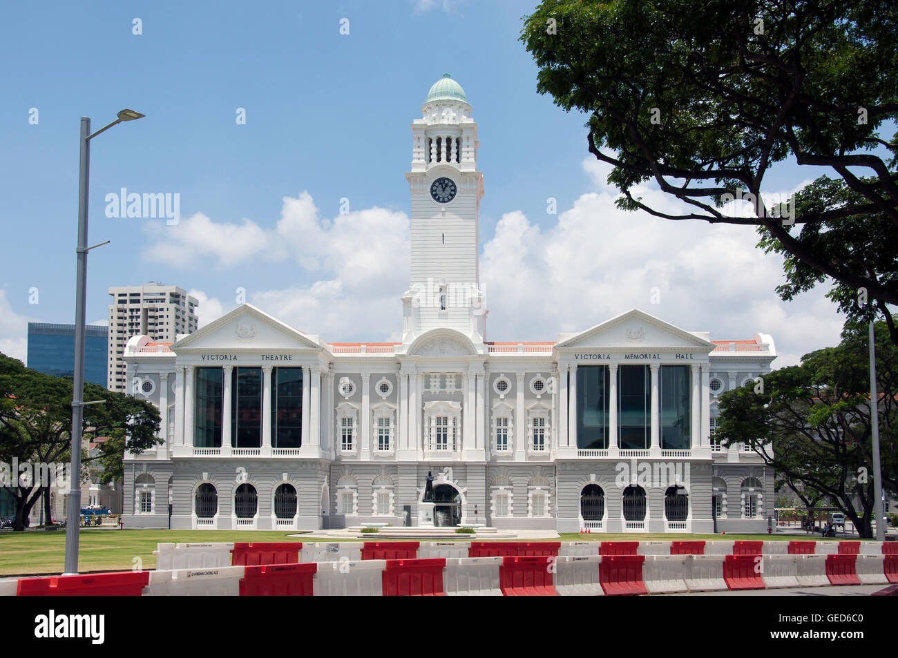 Victoria Theater und Konzerthalle, Empress Place, Civic District, Singapur Stockfoto