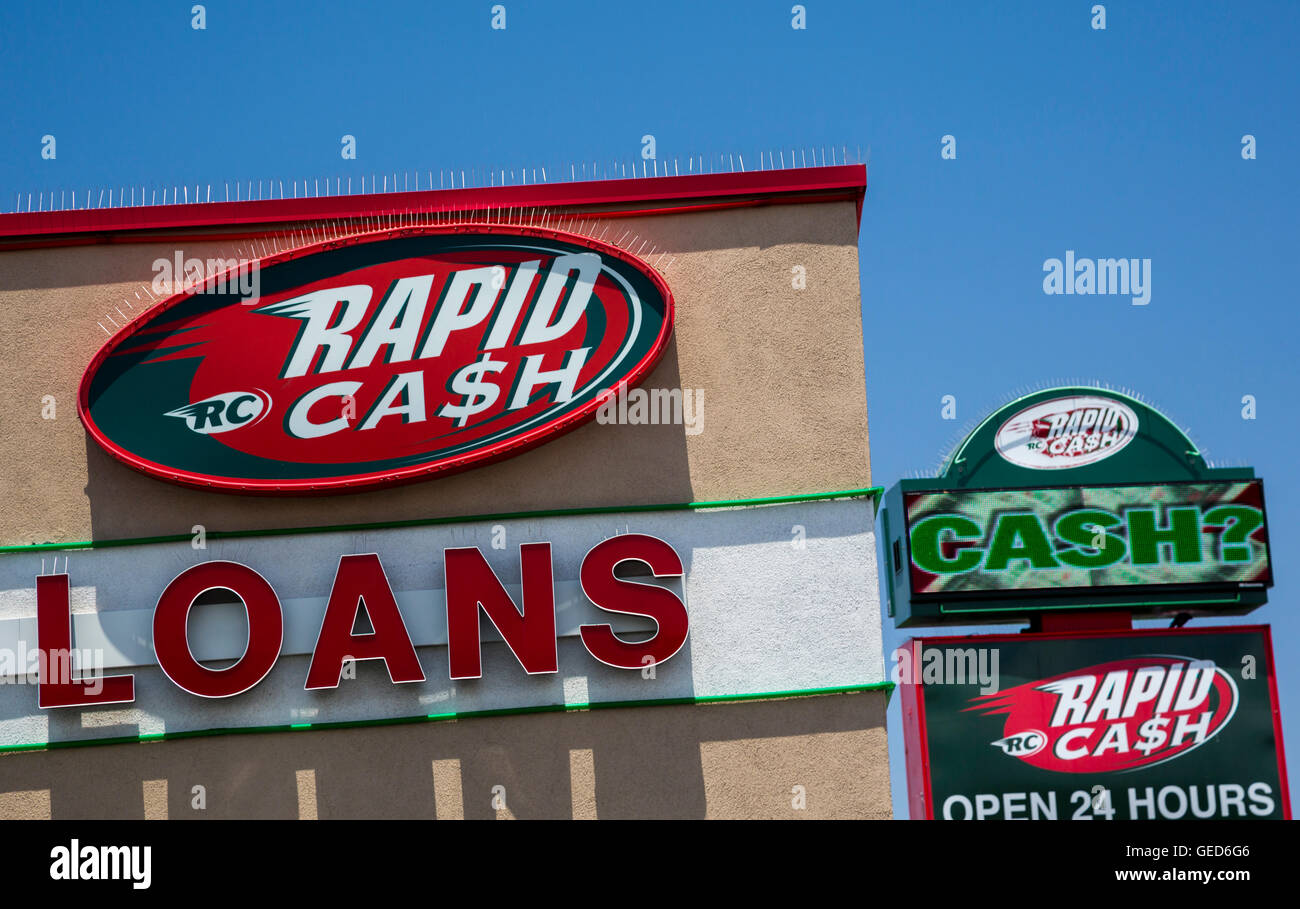 Las Vegas, Nevada - A schnelle Kasse bietet kurzfristige "Zahltagdarlehen." Stockfoto