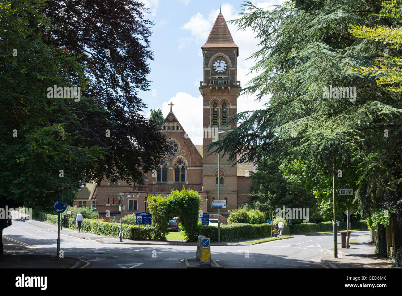 Caterham United Reformed Church Harestone Hill, Caterham, Surrey, England, Vereinigtes Königreich Stockfoto