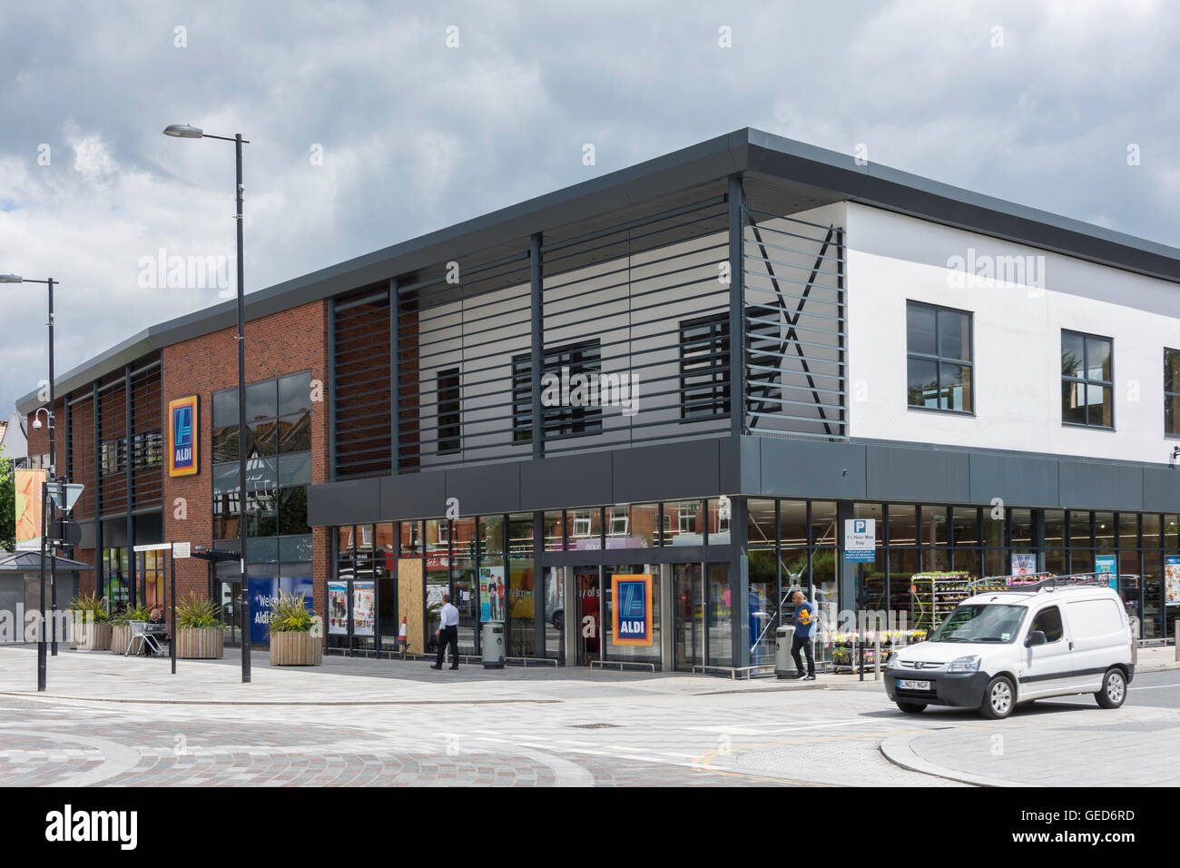 Aldi Supermarkt, Brighton Road, Coulsdon, London Borough of Croydon, Greater London, England, Vereinigtes Königreich Stockfoto