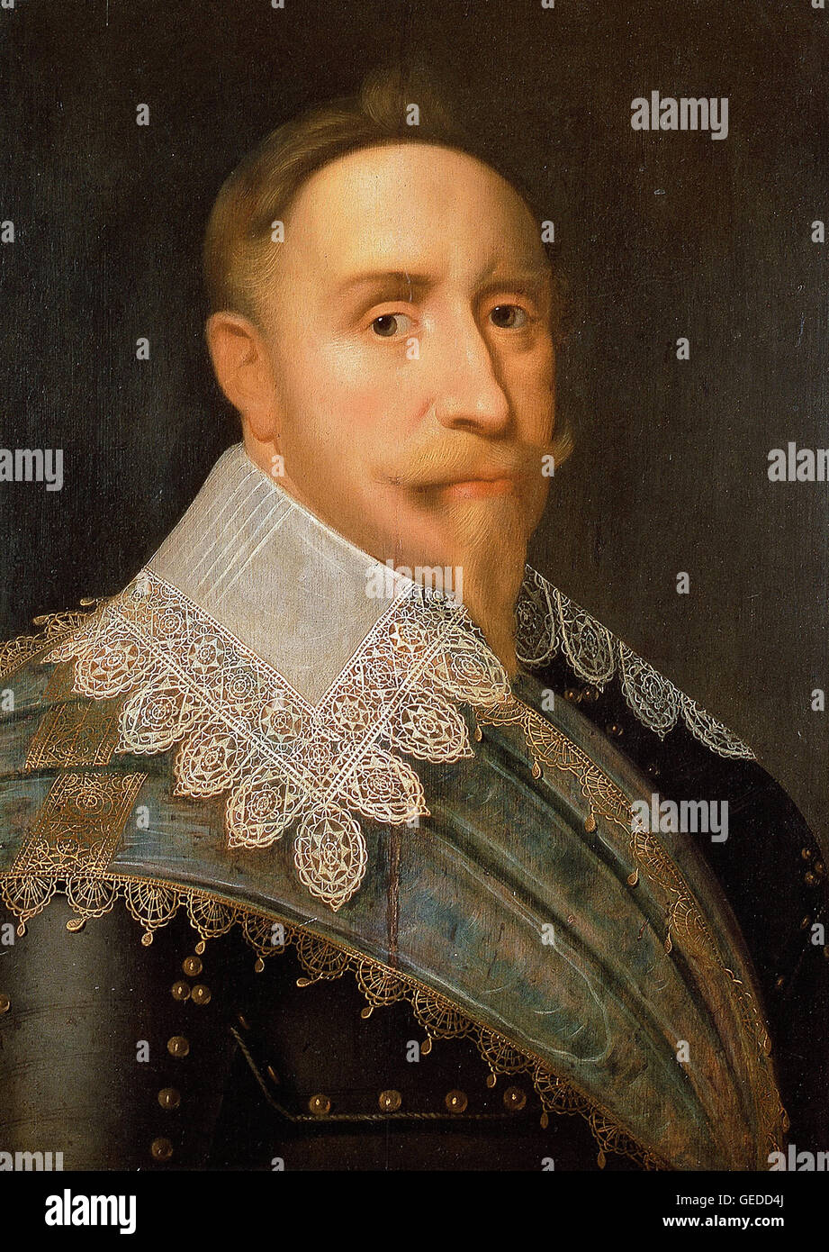 Jacob Hoefnagel - zugeschrieben, Gustavus Adolphus, König von Schweden 1611-1632 Stockfoto